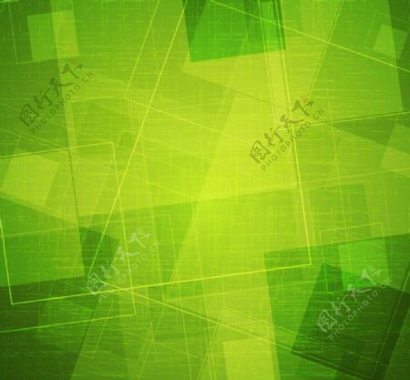 绿色多线条科技背景图片