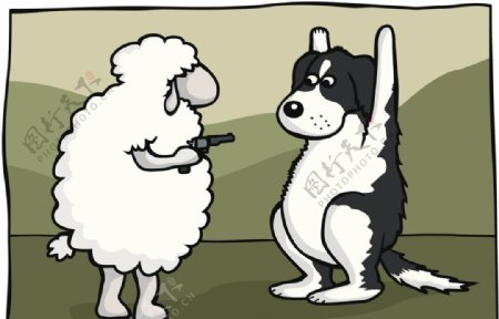 卡通羊图片