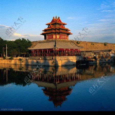 北京城墙护城河图片