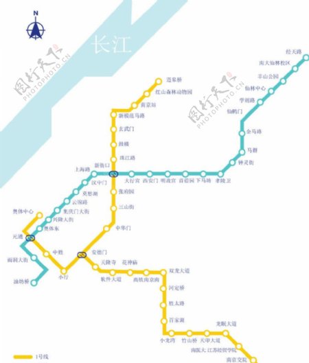 南京地铁矢量图图片
