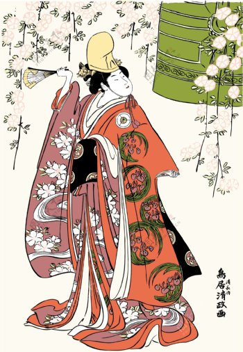 日本浮世绘美女图图片