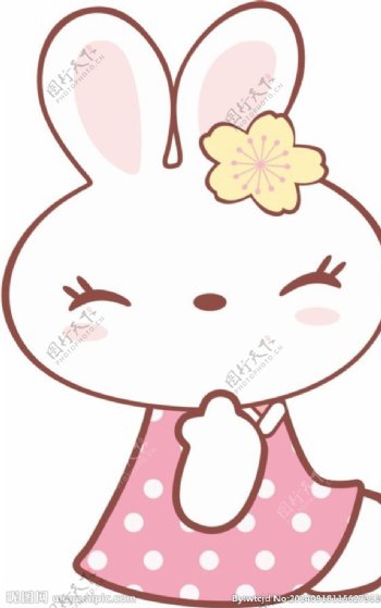 樱花兔子图片