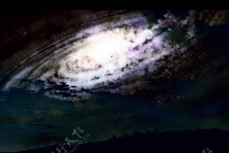 地球银河图片