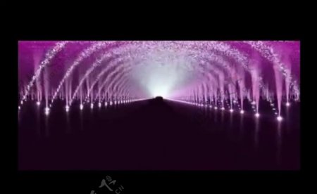 粒子星光隧道视频素材
