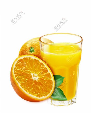 橙汁水果高清分层TIF图片