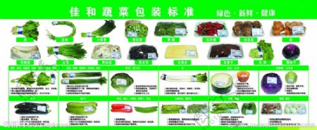 蔬菜包装标准展板图片