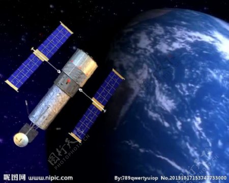 地球卫星背景视频素材