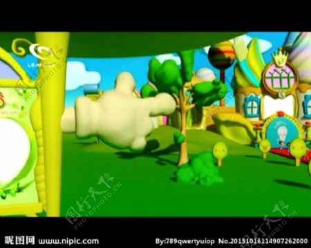 卡通儿童乐园背景视频