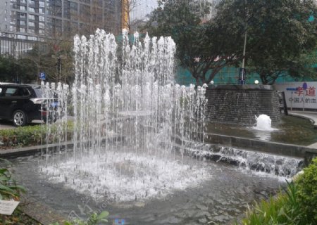 酒店喷泉门口广场喷泉图片
