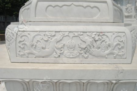 厦门梵天寺石雕花纹图片