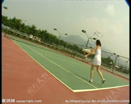 网球运动视频素材