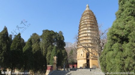 嵩岳寺塔风景图片