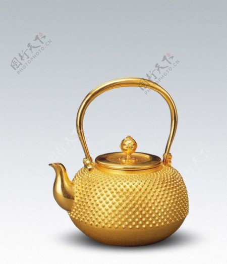 纯金茶壶图片