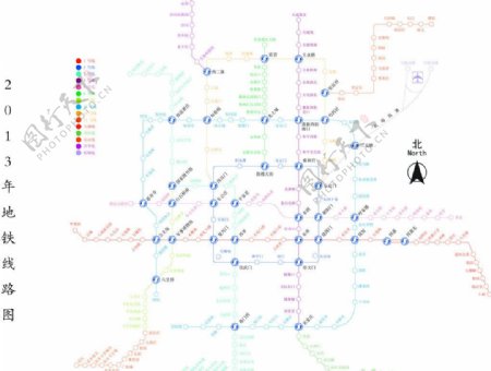 2013年最新北京地铁线路图图片