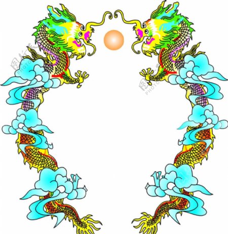 双龙戏珠图片