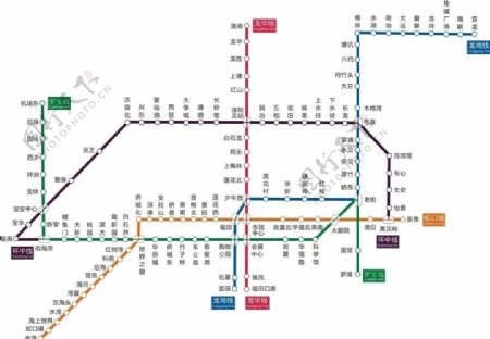 深圳地铁新线路图图片