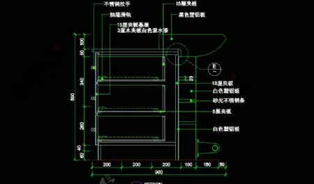 CAD之吧台收银台服务台设计图片