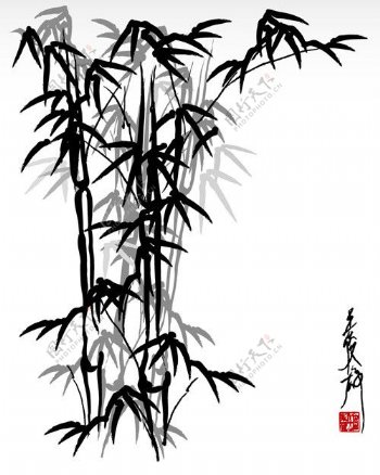 中国风矢量竹子图片