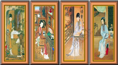 中国古代美女图图片