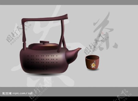 茶壶茶碗图片