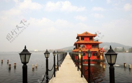 东湖小景图片