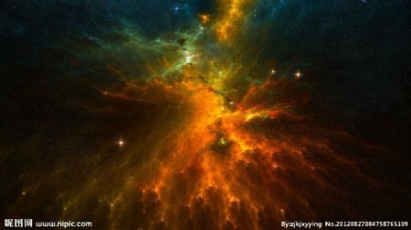 炫彩太空星云图片