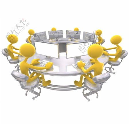 圆桌会议图片