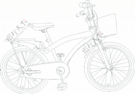 自行车矢量图图片