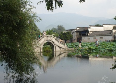 安徽宏村月湖图片