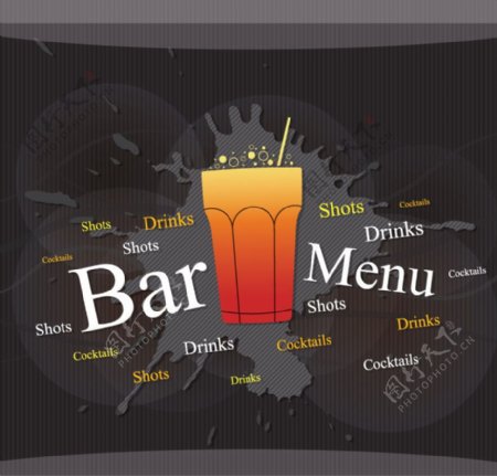 酒吧菜单封面设计图片