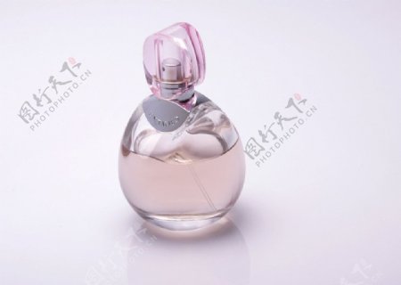 圆形琥珀色香水玻璃瓶图片