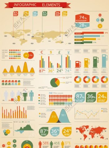 商务金融数据信息分析统计图片