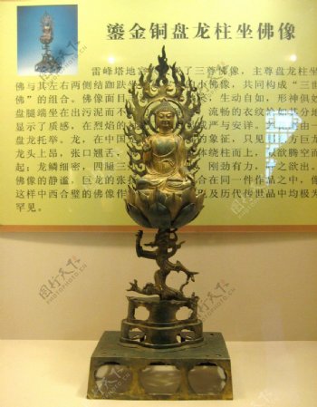 雷峰塔古董铜雕佛像图片