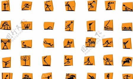 2004年雅典奥运会运动图标图片