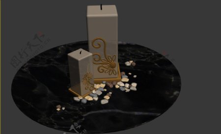 蜡烛模型图片