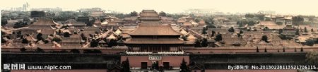 北京故宫全景图图片