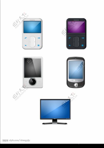 手机mp3显示器图标图片
