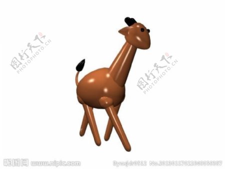 长颈鹿模型图片
