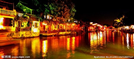 西塘古镇之夜图片