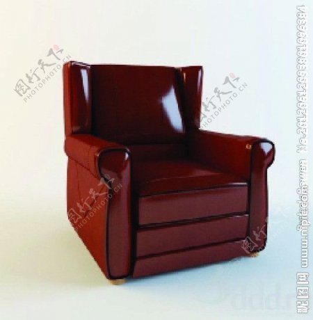 单人沙发座椅3DMAX模型图片