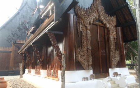 泰国清莱黑庙图片