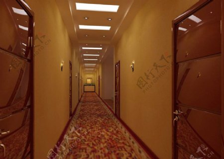宾馆走廊图片