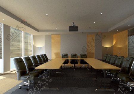 精选室内场景整体模型会议室图片