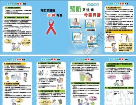 预防艾滋病母婴传播传单图片