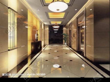 福建省中商华泰境外就业服务有限公司电梯厅图片