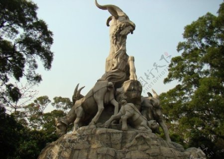 广州五羊石像图片