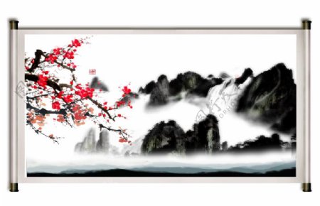 中国风国画菊花图片