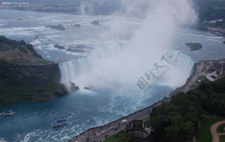 加拿大马蹄形瀑布图片