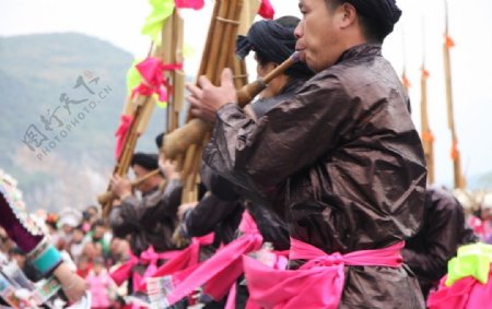 柳州融水苗族风情芦笙歌舞图片