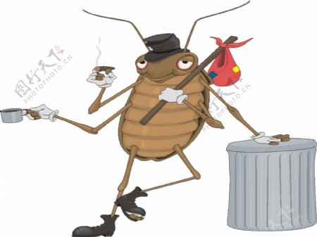 蟑螂卡通图图片